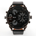 Oulm 3548 Custom Quartz Men's Watches Big Case Leather Strap Chronograph Sports Men Watch